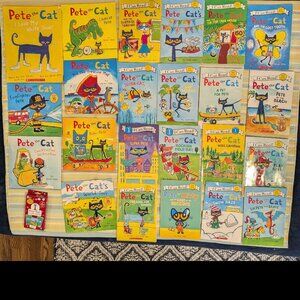 ⭐ 23 Pete the Cat Books + Flash Cards